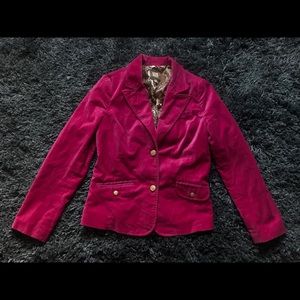 Velvet hot pink blazer size M